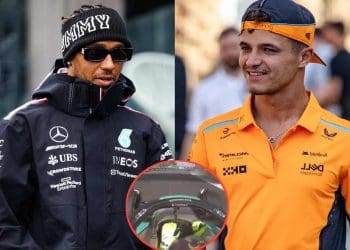 Vídeo: Lewis Hamilton celebra a vitória histórica de Lando Norris em Miami com um gesto emocionante.