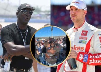 VÍDEO: Denny Hamlin celebra com Michael Jordan após vitória em Talladega