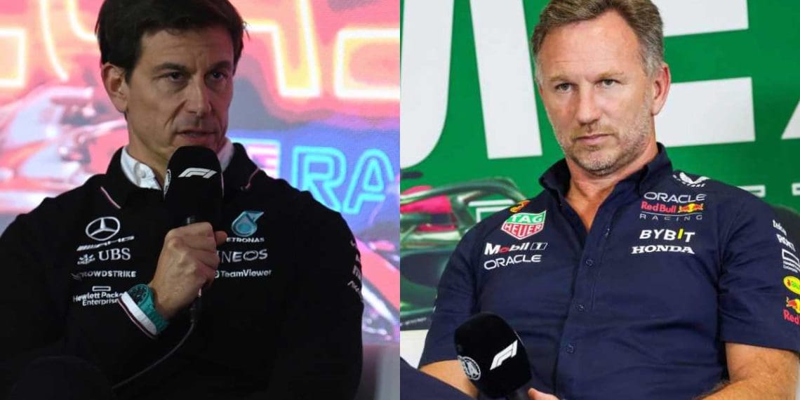 Toto Wolff brinca com Christian Horner sobre críticas ao sucesso imparável da Red Bull.