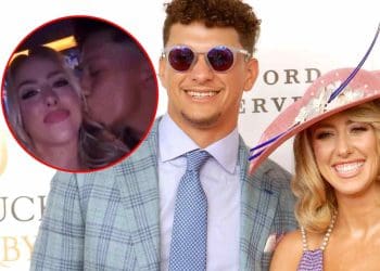 Brittany Mahomes arrasa em vestido prateado brilhante em encontro romântico com o marido Patrick Mahomes após a qualificação do Grande Prêmio de Miami.