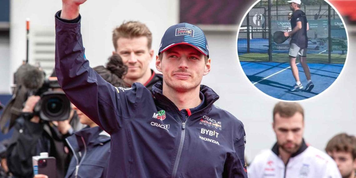 VÍDEO: Max Verstappen envolvido em suas famosas travessuras de padel antes do crucial Grande Prêmio da Espanha.