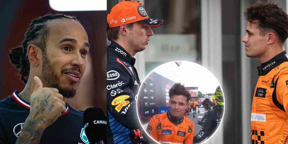 Lewis Hamilton elogia Max Verstappen e Lando Norris por forte desempenho na classificação do GP da Espanha.