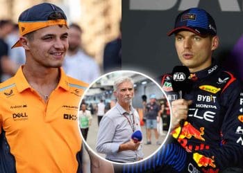 Damon Hill animado para ver Lando Norris ultrapassar Max Verstappen com DRS no Grande Prêmio do Canadá.