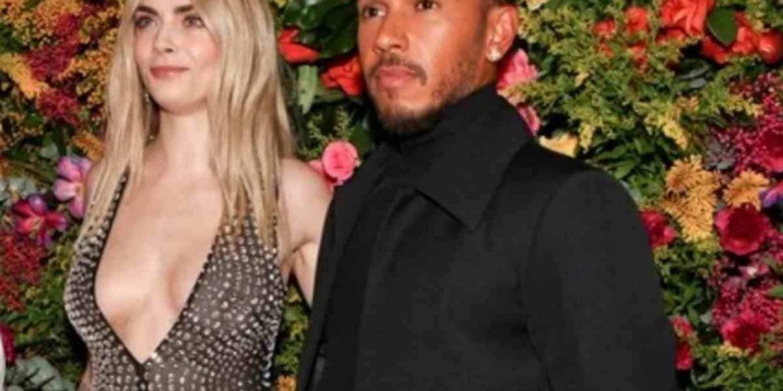 Lewis Hamilton vu avec le mannequin de Victoria’s Secret Cara Delevingne aux BAFTA 2024.