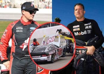 Vídeo: “Temporada da SHR acabou” – Ryan Preece bate nos treinos em Las Vegas, equipe de Tony Stewart em apuros.