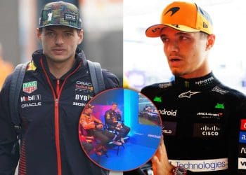 Vídeo: Max Verstappen e Lando Norris surpreendidos com acidente de Lance Stroll com Daniel Ricciardo após GP da China.