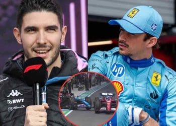 VÍDEO: Esteban Ocon colide com SF-24 de Charles Leclerc na garagem antes da Corrida Sprint de Miami.