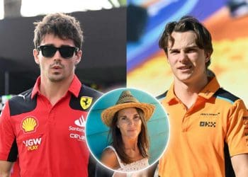 Mãe de Oscar Piastri surpreendida pela disposição de Charles Leclerc para adotar piloto da McLaren.