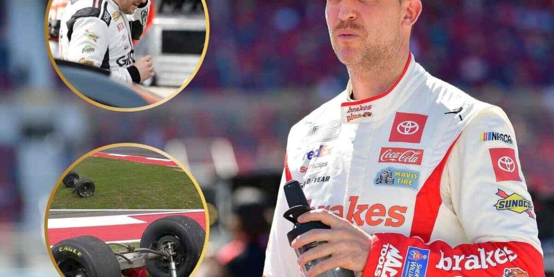 “Não vai acreditar,” Denny Hamlin reage à perda do eixo traseiro de Marco Andretti na corrida de caminhões em COTA.