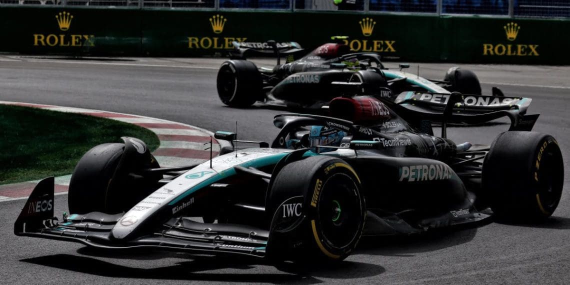 Mercedes esclarece decisão de usar táticas diferentes no Grande Prêmio do Canadá de Fórmula 1.