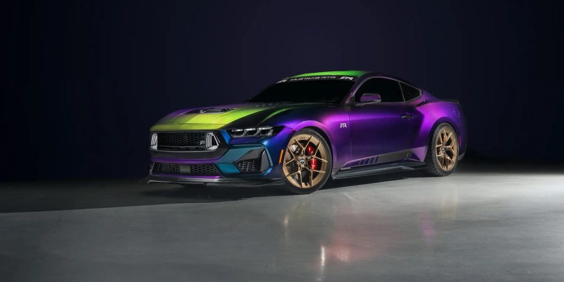 Limited edition Mustang painted in the iconic Mystichrome color