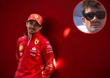 Estrela local e piloto da Ferrari na Fórmula 1 Charles Leclerc visto no Monte Carlo Masters.