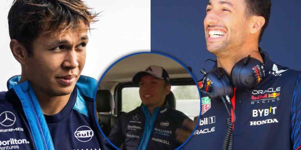 Vídeo: Alex Albon brinca sobre a fixação da Netflix em Daniel Ricciardo em um comentário picante no Drive to Survive.
