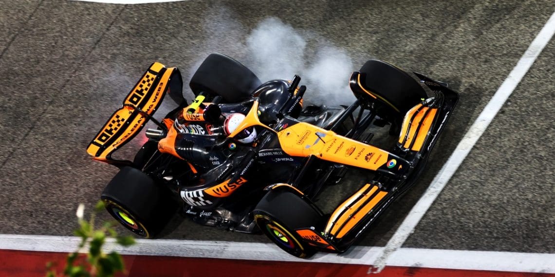 McLaren satisfeito com aderência traseira aprimorada no veículo de Fórmula 1 de 2024.