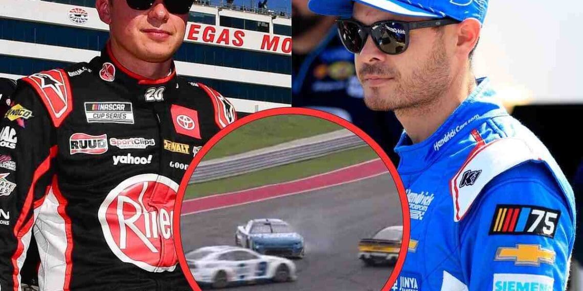 Vídeo: Christopher Bell colide acidentalmente com Kyle Larson em COTA, provocando reações dos fãs.