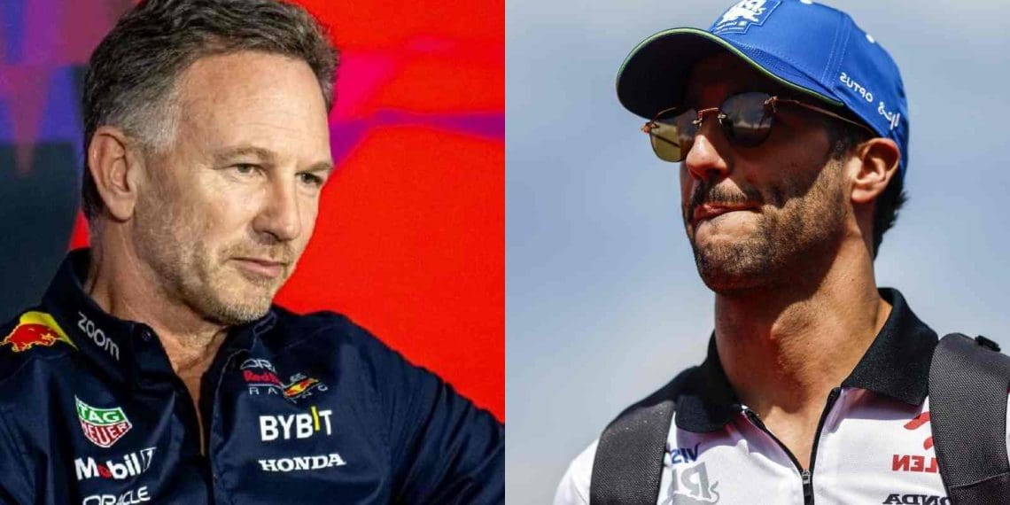 Analista de F1 alega que Christian Horner está protegendo Daniel Ricciardo de ser demitido na RB.