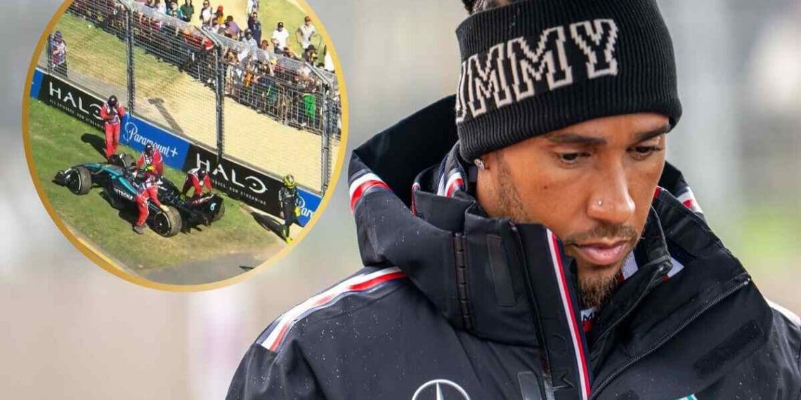 Vídeo: Pesadelo de Lewis Hamilton em 2024 continua com falha de motor no Grande Prêmio da Austrália, fãs reagem.