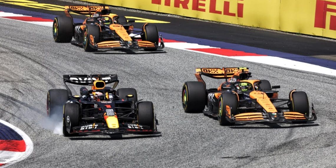 Lando Norris se arrepende de tomar uma decisão ‘boba’ durante duelo com Verstappen no F1 Sprint da Áustria.