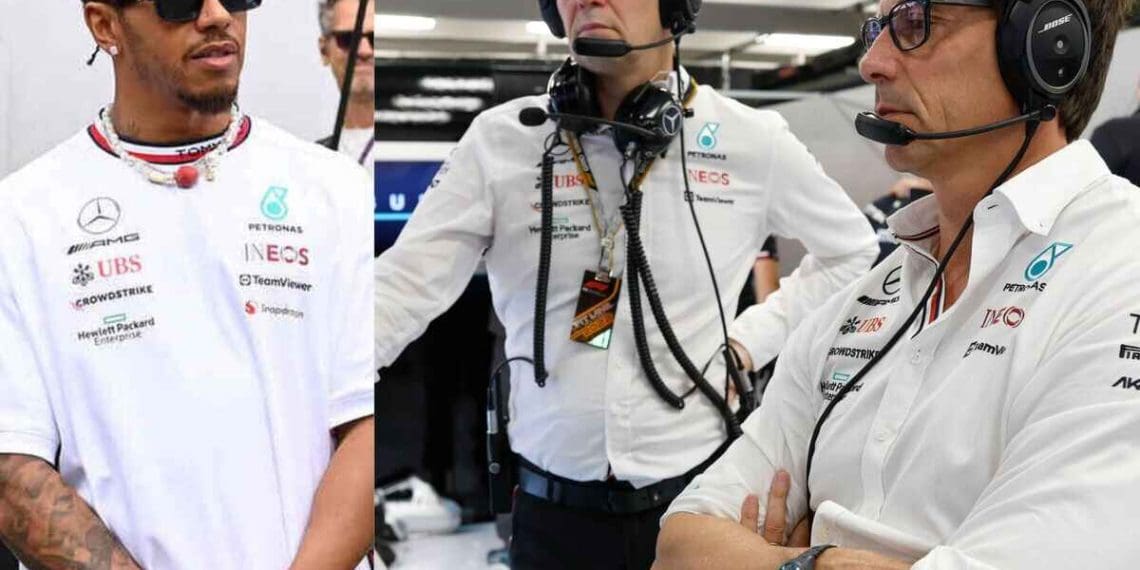 Toto Wolff acusa Lewis Hamilton de pressionar a Mercedes para preencher vaga em 2025.