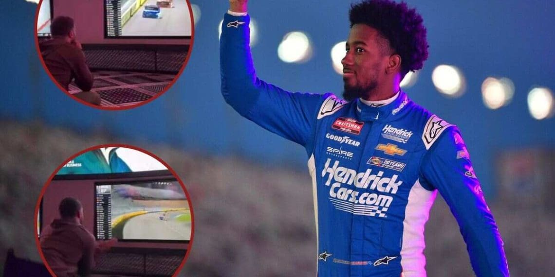 Bubba Wallace orgulhoso ao ver Rajah Caruth vencer corrida de caminhão em Las Vegas, fãs reagem.