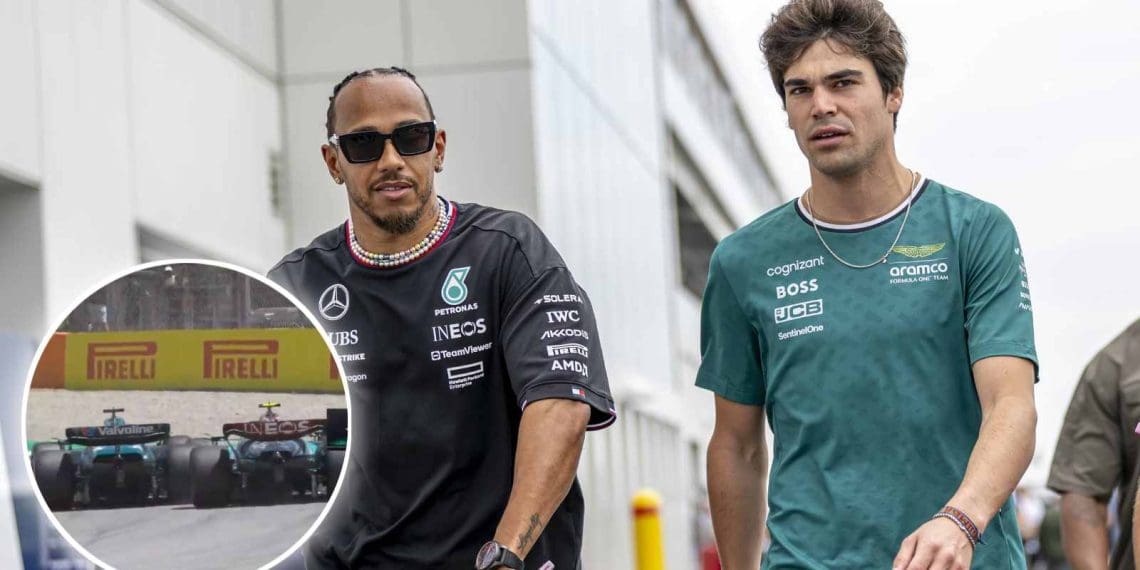 Lance Stroll expressa frustração no rádio da equipe após colidir com Lewis Hamilton durante a sessão de treinos livres 3 do Grande Prêmio da Espanha.