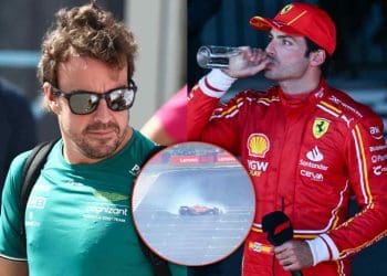 Aston Martin protesta resultado da classificação do GP da China de Carlos Sainz devido a incidente de bandeira vermelha.