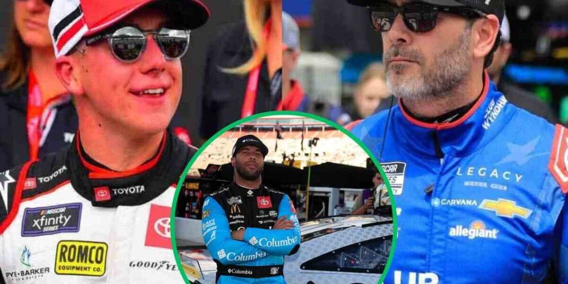 Jimmie Johnson escolhe Bubba Wallace como o piloto mais divertido da pista.