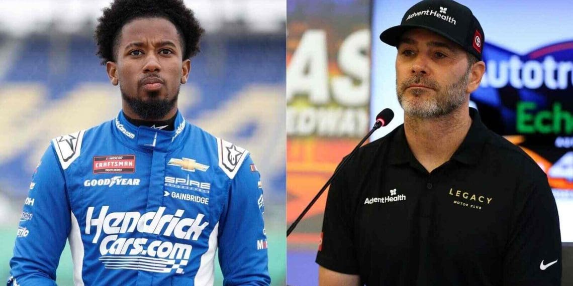 Rajah Caruth admira Jimmie Johnson como seu modelo a seguir.