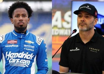 Rajah Caruth admira Jimmie Johnson como seu modelo a seguir.