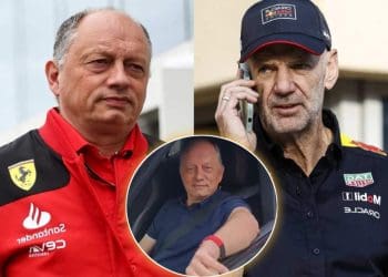 VÍDEO: Fred Vasseur reage de forma cômica a fãs que aguardam chegada de Adrian Newey à Ferrari.