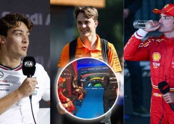 Vídeo: George Russell, Oscar Pastri e Carlos Sainz riem sobre colisão de Max Verstappen e Lando Norris no Grande Prêmio da Áustria.