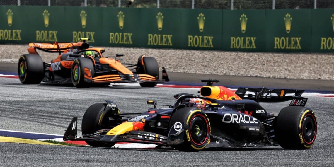 Podcast de F1: Insights da Áustria sobre confronto entre Verstappen e Norris.