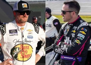 Assista: Alex Bowman revela a Dale Earnhardt Jr. sua ‘devastação’ após derrota controversa na Daytona 500.