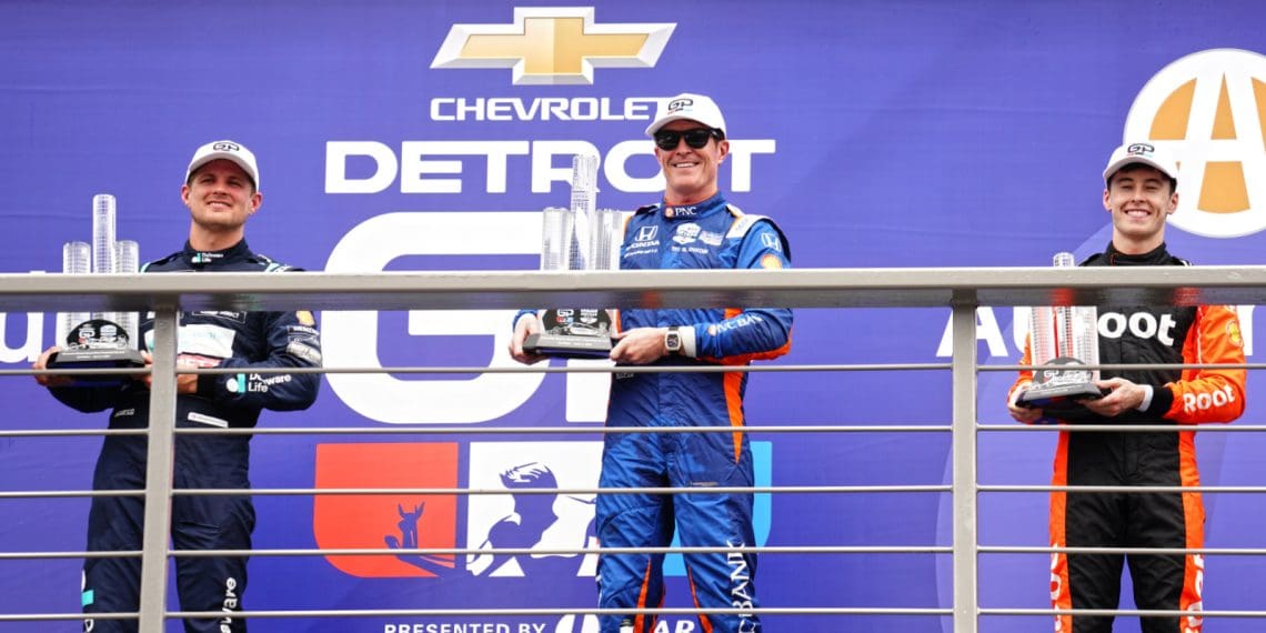 Dixon vence com sucesso no agitado Grande Prêmio de Detroit da IndyCar.