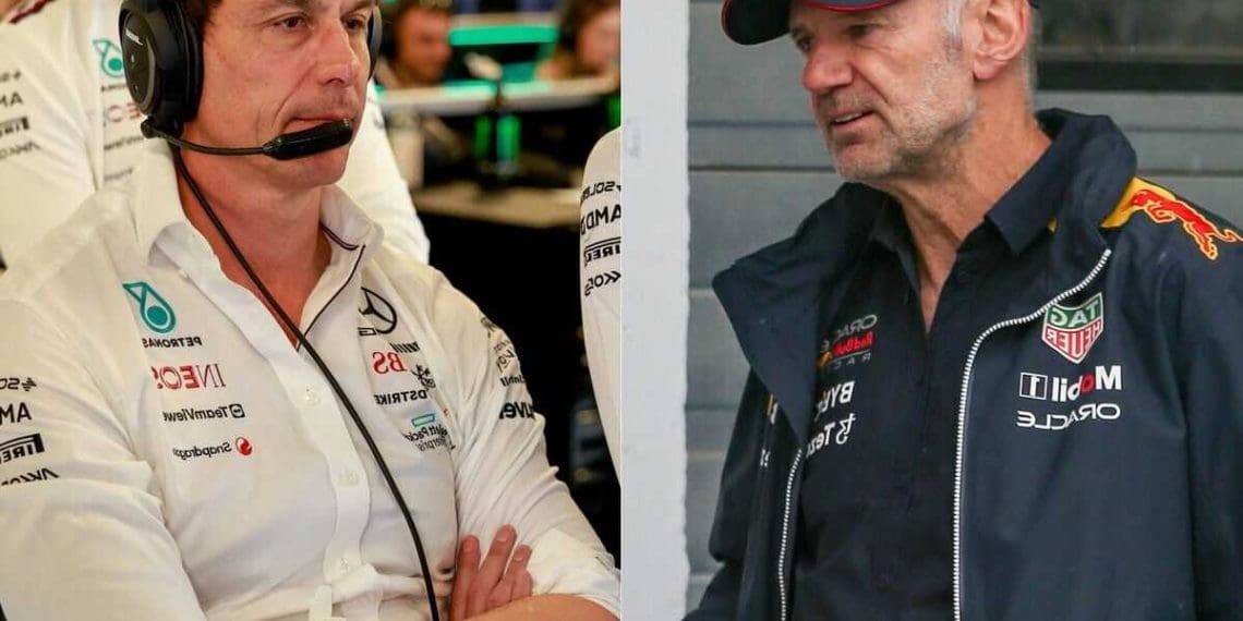 Mercedes considera contratar especialista em aerodinâmica Adrian Newey enquanto mantém discussões ‘avançadas’ com a Ferrari.