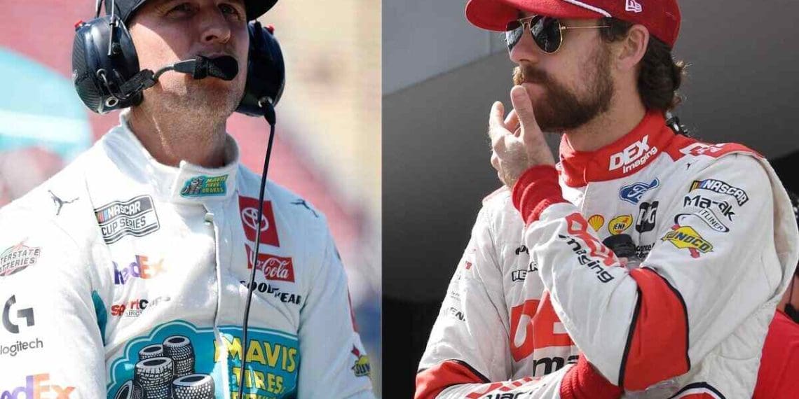 Ryan Blaney alleges that Denny Hamlin ‘made an early move on the last restart’ to secure victory in the LA Clash.