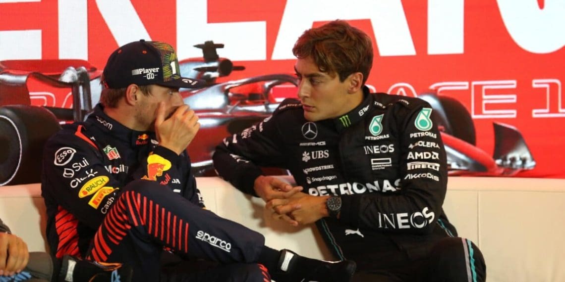 George Russell fala sobre rumores ligando Max Verstappen à Mercedes.