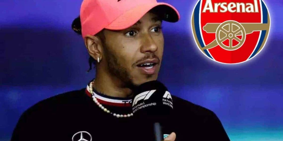 Lewis Hamilton apoia o Arsenal após derrota apertada na corrida da Premier League contra o Manchester City.