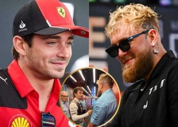 Confira: “Assisti um vídeo seu” – Charles Leclerc encontra a personalidade do YouTube Jake Paul, que está se preparando para enfrentar Mike Tyson.
