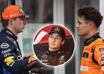 George Russell testemunhou Lando Norris enfrentando Max Verstappen logo antes de um grande incidente no Grande Prêmio da Áustria.