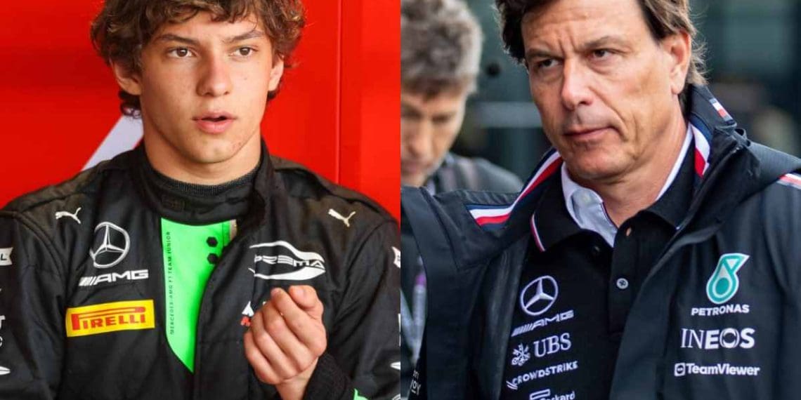 Requisição de Super Licença para talento da Mercedes, Kimi Antonelli, de 17 anos, para estreia surpresa na F1 em 2024.