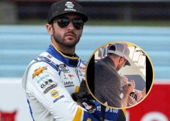 VÍDEO: Chase Elliott assina bebê antes da Coco Cola 600.