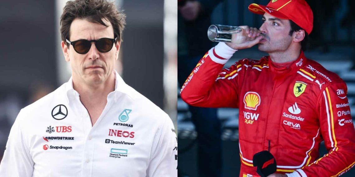 Toto Wolff exclui publicamente Carlos Sainz da disputa pela cobiçada vaga na Mercedes em 2025, enfatizando um foco em pilotos jovens.