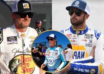 KEVIN HARVICK DIZ QUE HÁ PRESSÃO SOBRE CHASE ELLIOTT E DALE EARNHARDT JR. PARA SE DESTACAREM EM CADA CORRIDA.