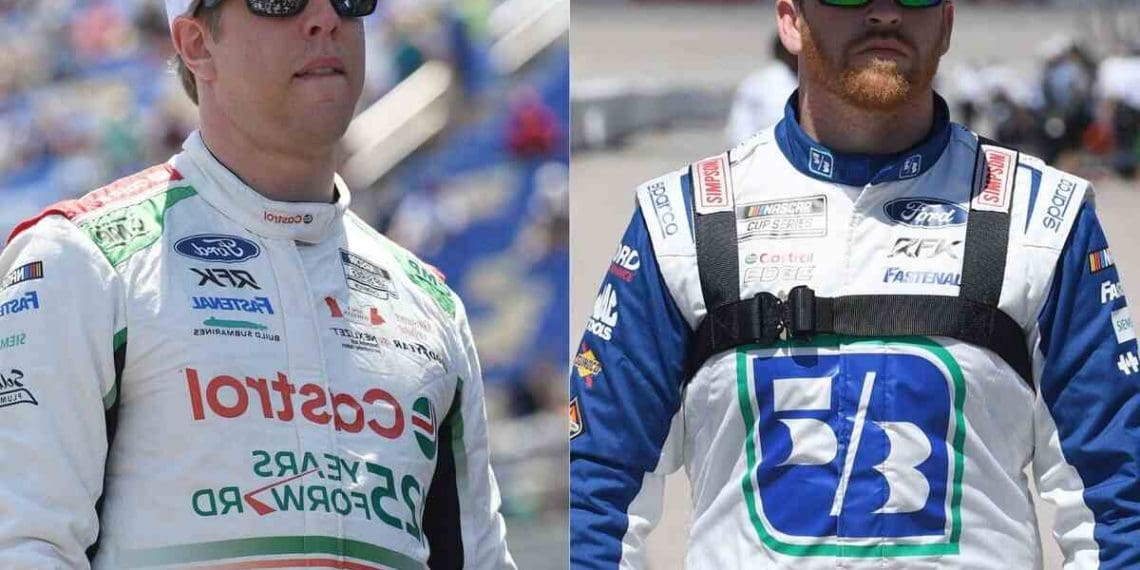 VÍDEO: Brad Keselowski incentiva Chris Buescher a manter estilo de corrida apesar de contratempos consecutivos.