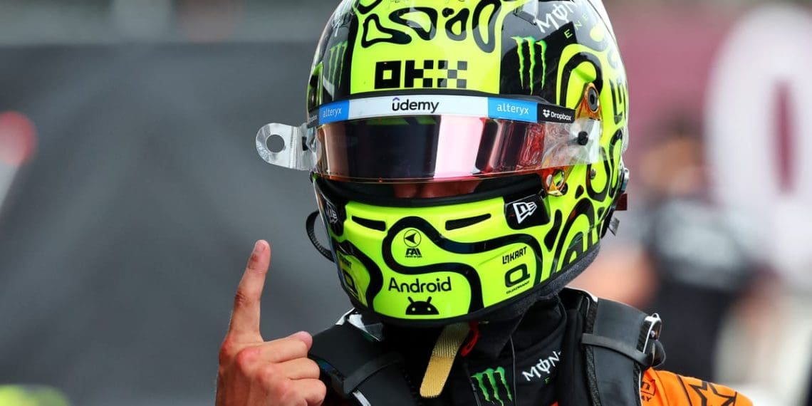 Lando Norris garante primeira posição na qualificação do GP da Espanha com ‘volta incrível’.