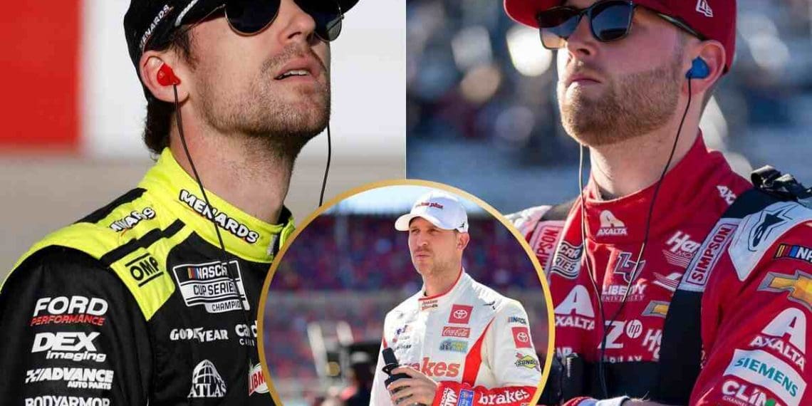 Denny Hamlin afirma que William Byron foi o responsável pelo acidente de Ryan Blaney.