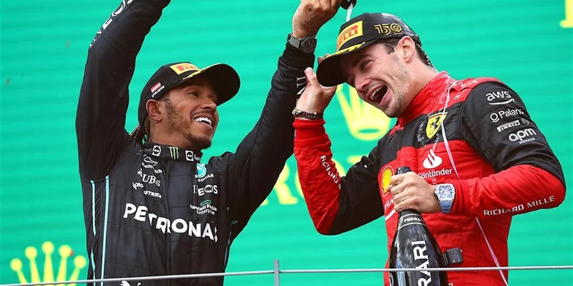 Lewis Hamilton previsto para impor domínio sobre Charles Leclerc.