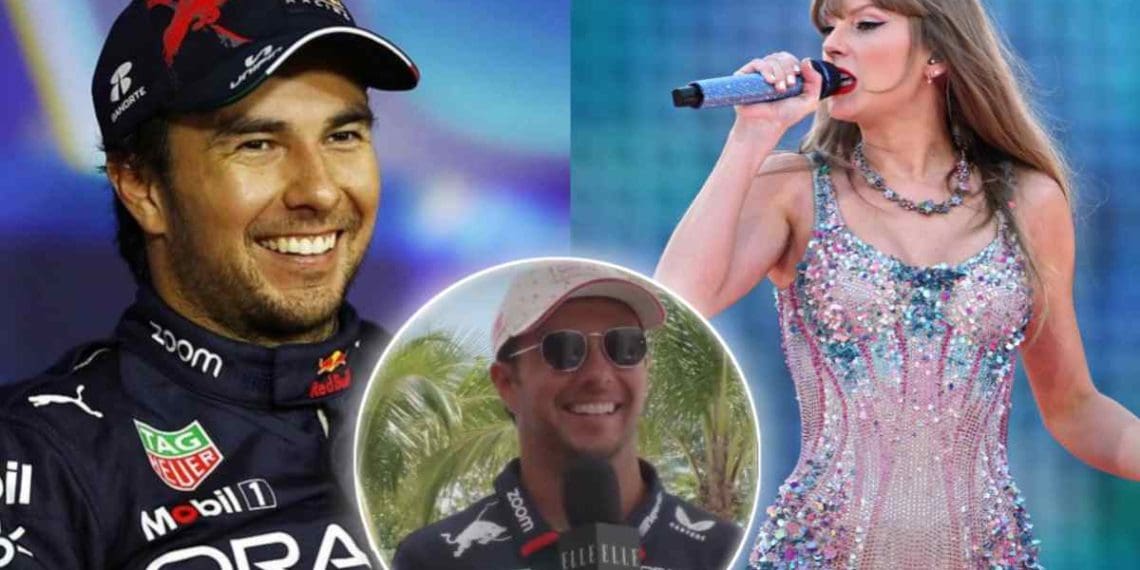 VÍDEO: Sergio Perez declara estar na ‘Era dos Poetas Torturados’ devido à nova música de Taylor Swift.