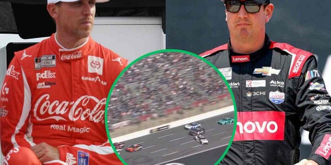Vídeo: Fãs reagem a Kyle Busch fazendo Denny Hamlin rodar em Atlanta, chamando-o de sujo e Denny de falta de talento.